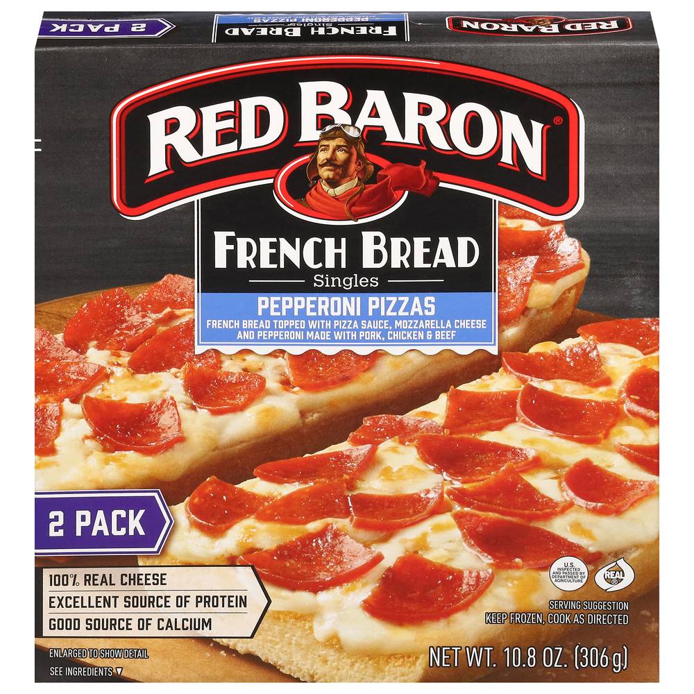 Red Baron French Bread Singles Pepperoni Pizza (2 ct) (pepperoni)