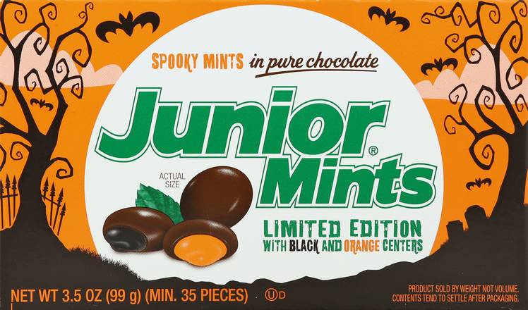 Junior Mints Limited Edition Spooky Mints in Pure Chocolate (3.5 oz)