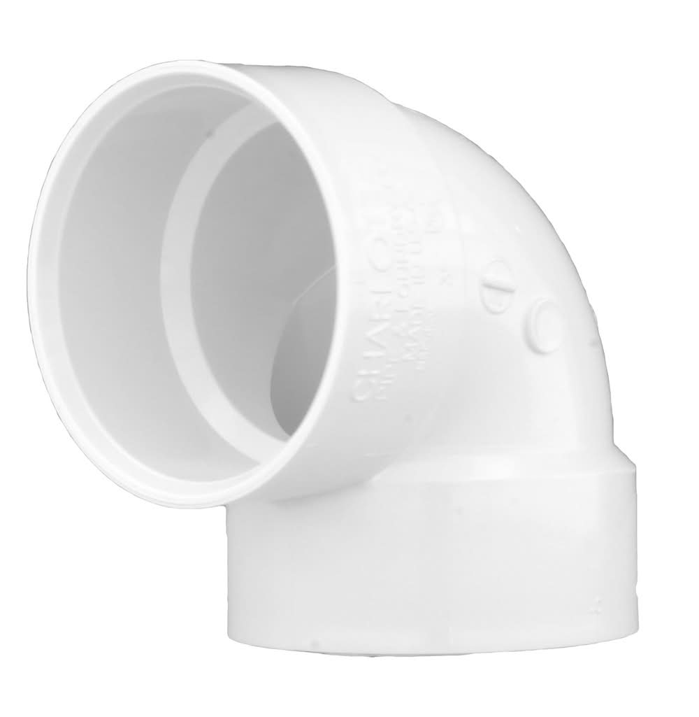 Charlotte Pipe 2-in 90-Degree PVC DWV Vent Elbow