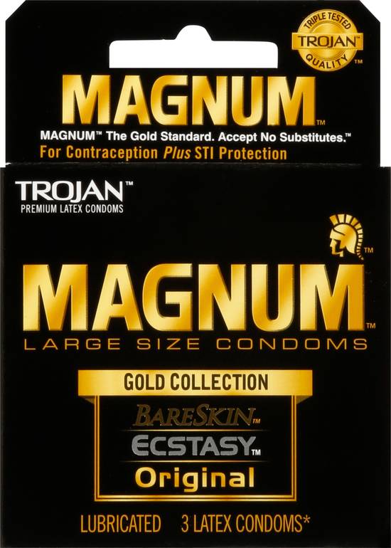 Trojan Magnum Gold Collection Condom (3 ct)