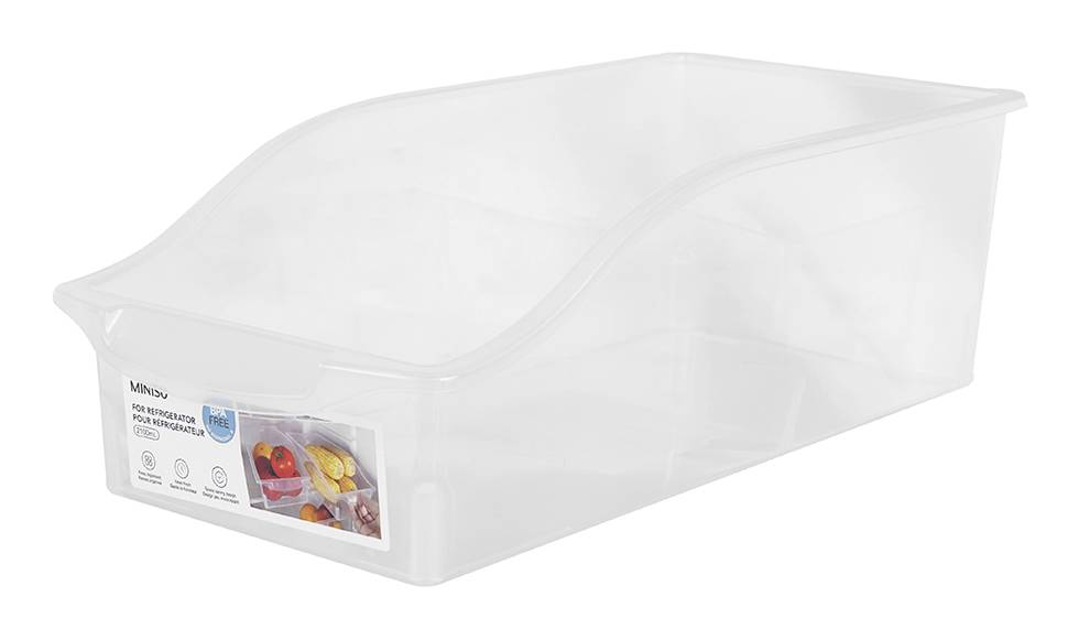 Miniso · Caja de almacenamiento plástico blanca