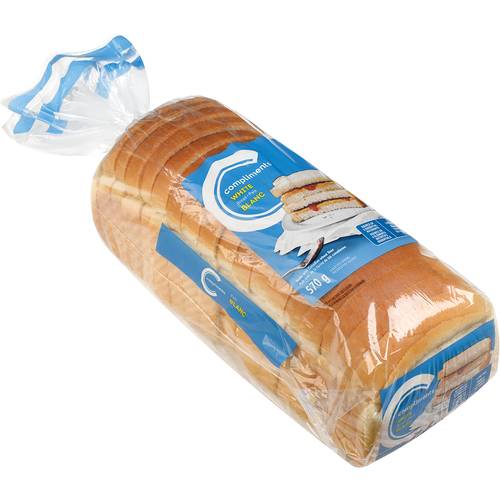 Compliments Enriched White Bread Plain (570 g)