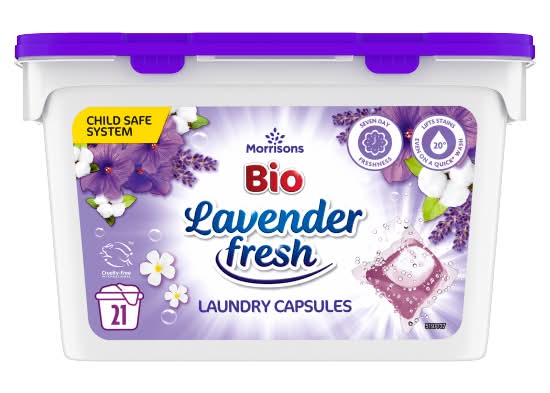 Morrisons Lavender Fresh, Laundry Capsules (21 x 13ml)