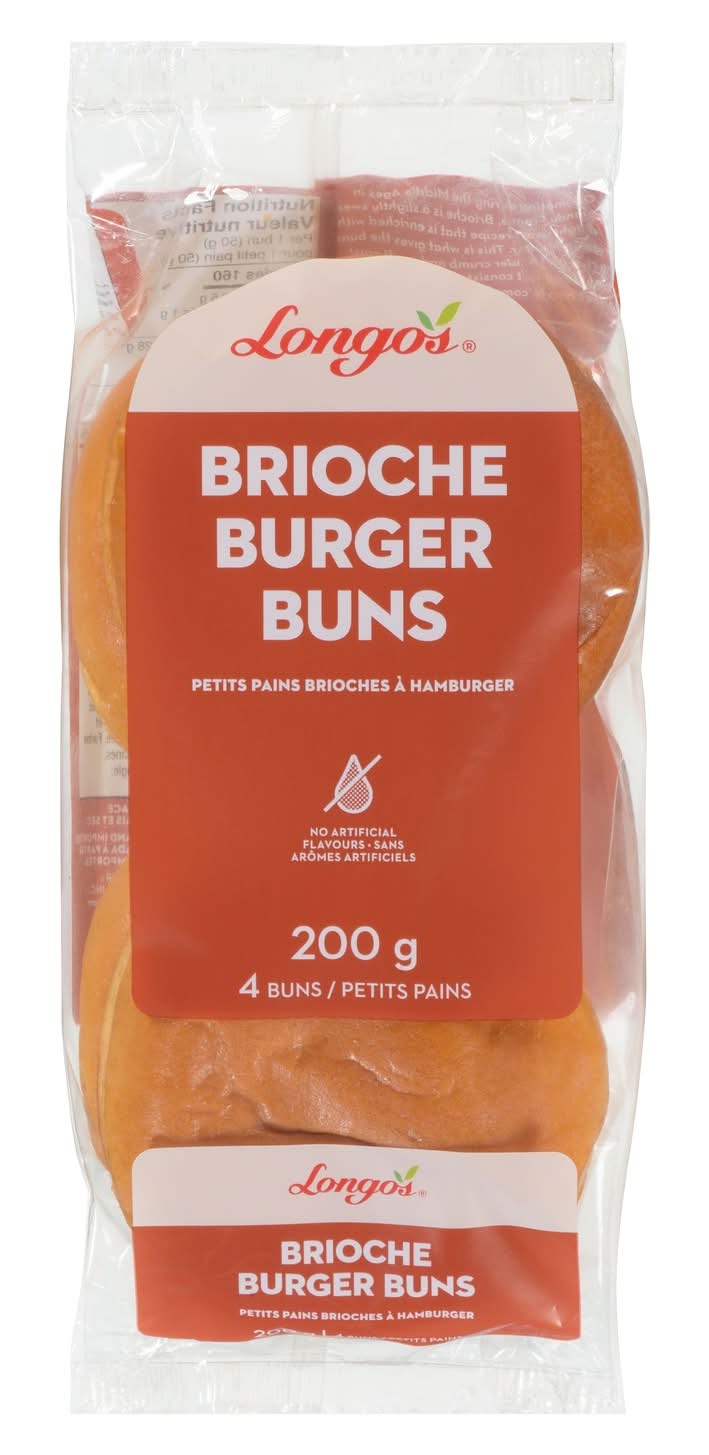 Longo's Longos Brioche Burger Buns (200 g, 4 ct)