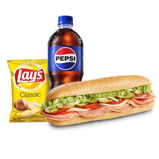 Italian Sub, Chips & 20oz Beverage