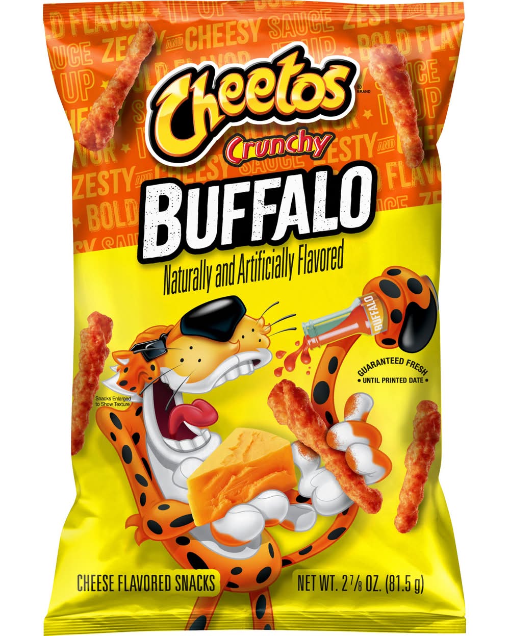 Cheetos Buffalo Crunchy Snacks, Cheese (2.88 oz) | Postmates