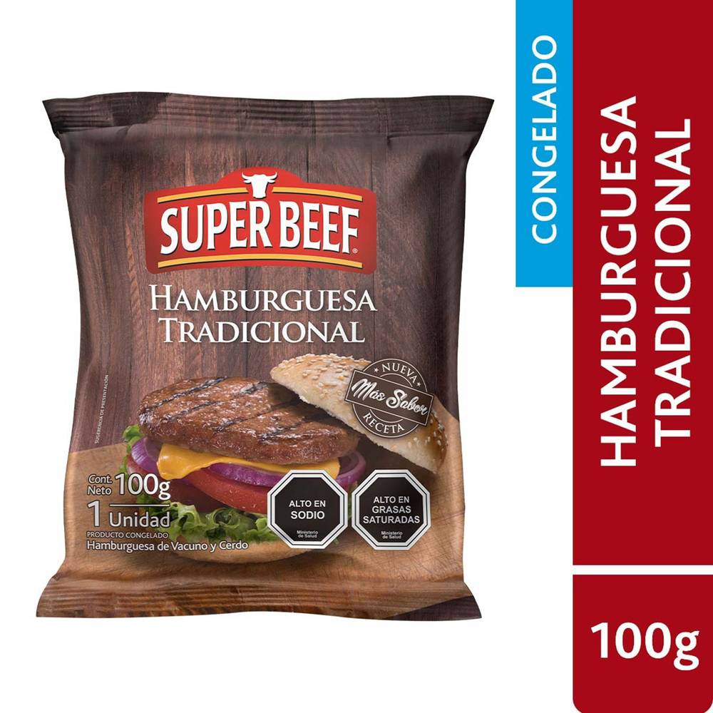 Superbeef · Hamburguesa vacuno (98 g)