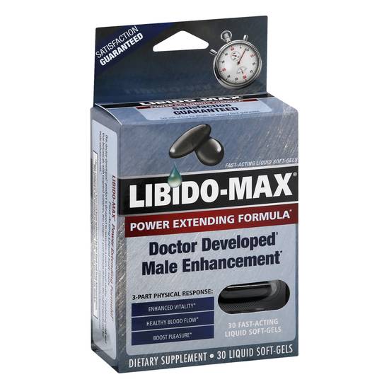 Libido-Max Power Extending Formula Male Enhancement Liquid Soft-Gels (30 ct)