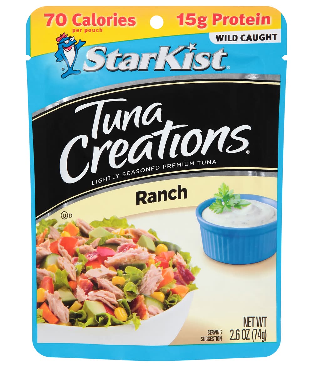 StarKist Creations Lightly Seasoned Premium Tuna, Ranch (2.6 oz)