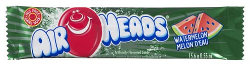 Airheads Bonbons Melon D'Eau 1 Un / Air Heads Single Candy Watermelon 15.6 g
