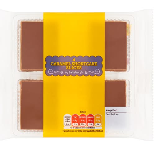 Sainsbury's Caramel Shortcake Slices (4 pack)