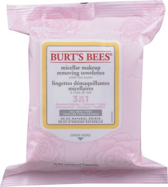 Burt's Bees Micellar Towelettes Rose (30 units)