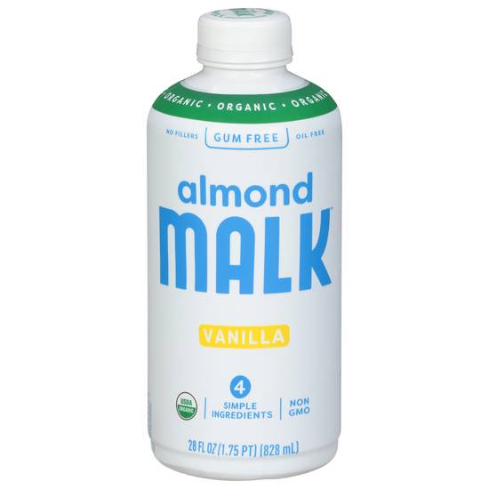 Malk Organic Almond Milk (28 fl oz) (vanilla)