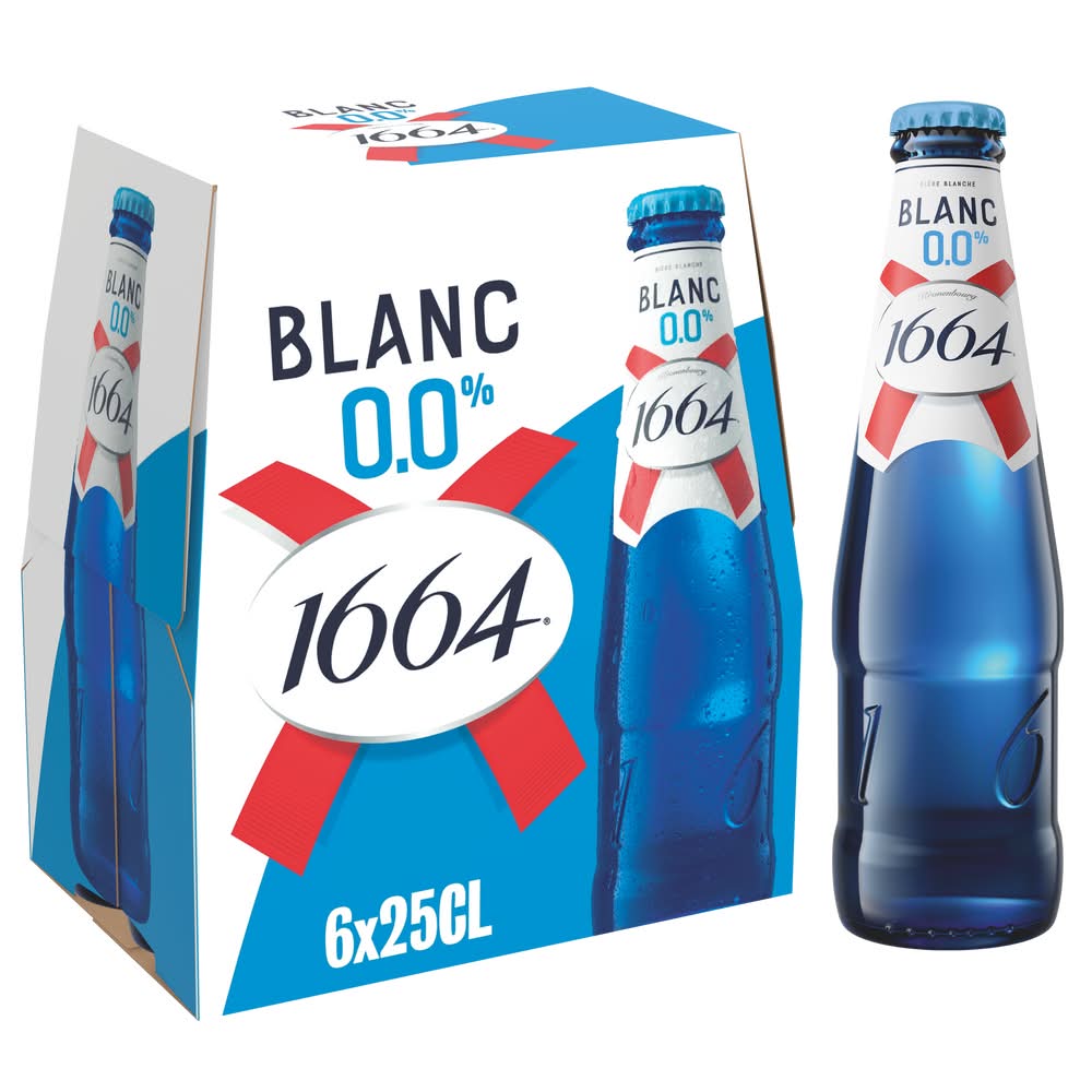 1664 - Blanc bière sans alcool (6 x 250ml)