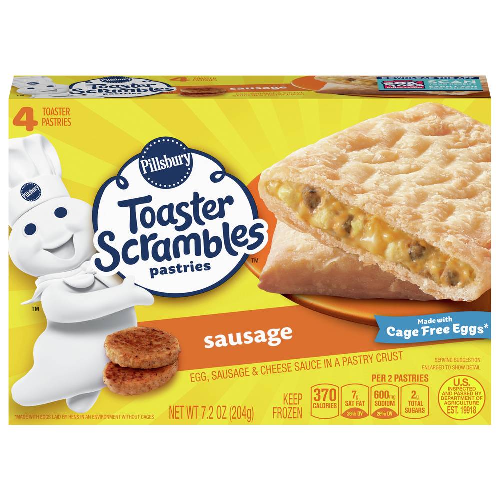 Pillsbury Toaster Scrambles Sausage Pastries (7.2 oz, 4 ct)