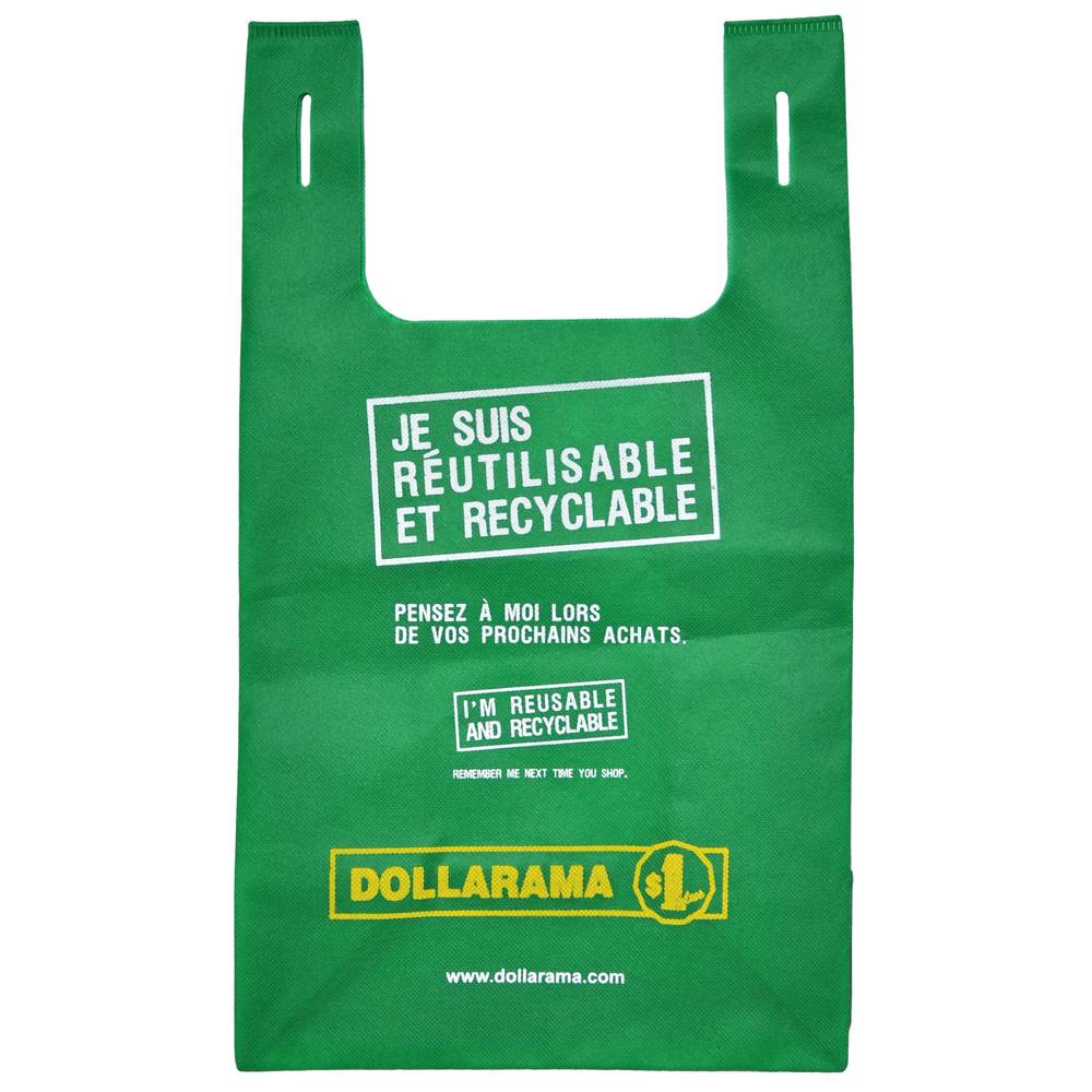 Dollarama sac éco pour client (m)