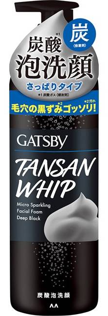 GATSBY黑頭速淨碳酸泡洗顏(炭黑) 255g