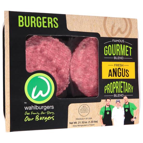 Wahlburgers Proprietary Blend Fresh Angus Ground Beef Burgers