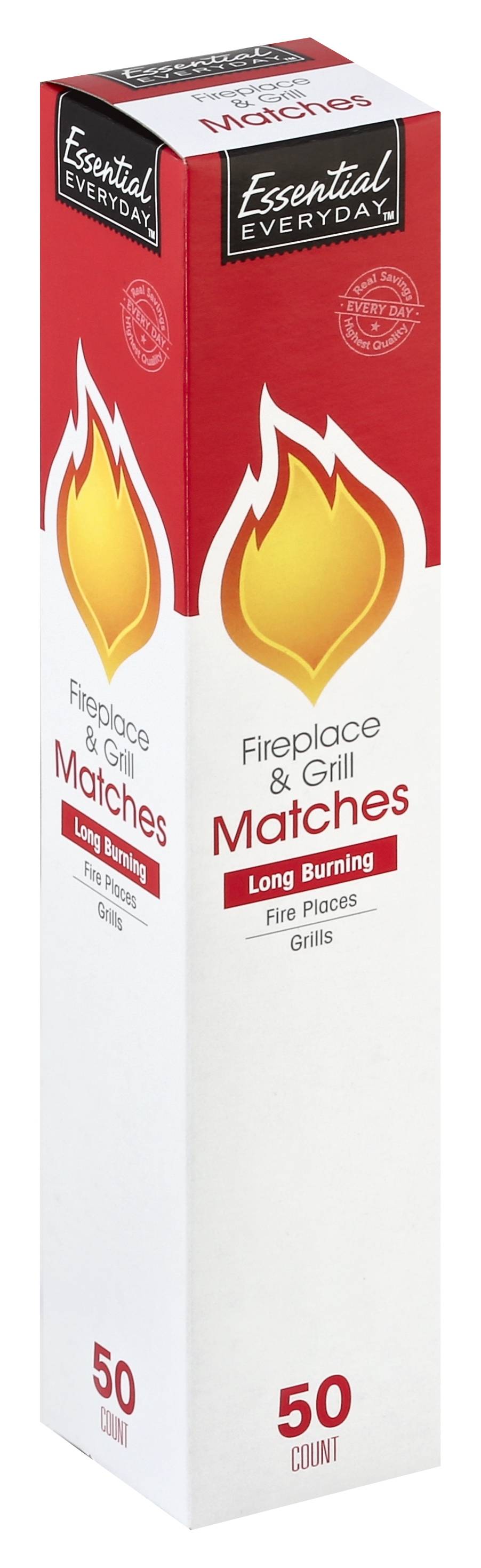 Essential Everyday Fireplace & Grill Matches (50 ct)
