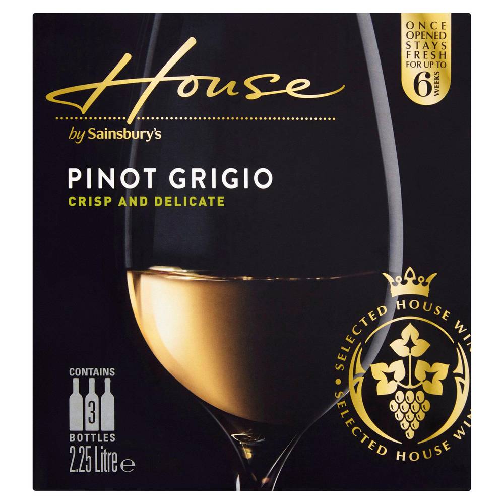 Sainsbury's House Pinot Grigio White Wine (2.25L)