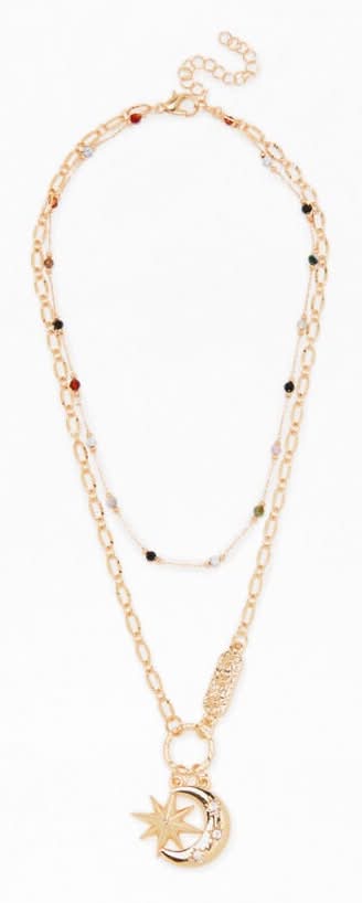 Daphne Layered Necklace Gold One Size