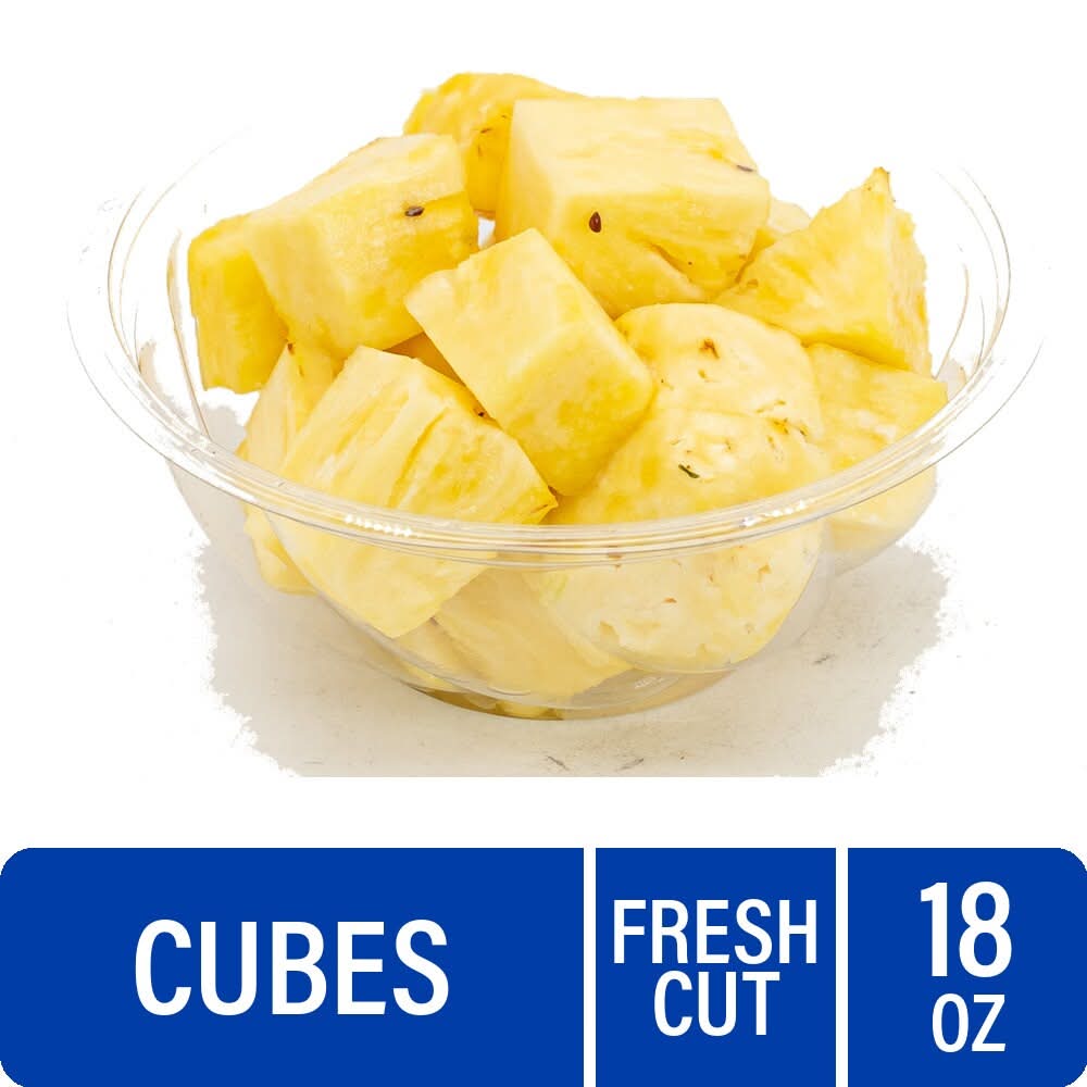 Fresh Cut Pineapple Cubes
