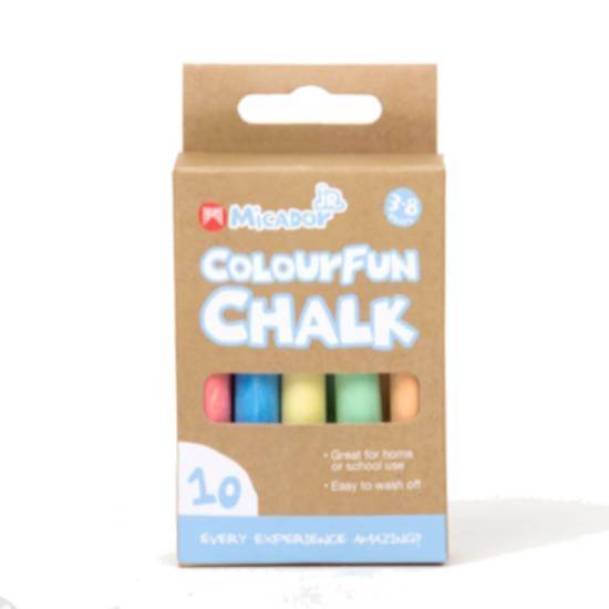 Micador Junior White Chalk (10 Pack)
