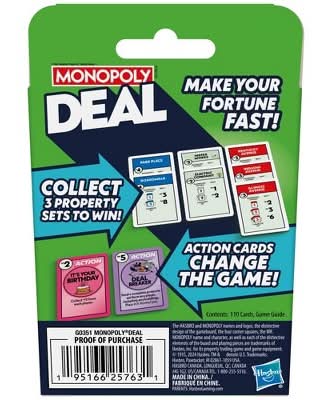Monopoly Deal Card Game (111 ct)