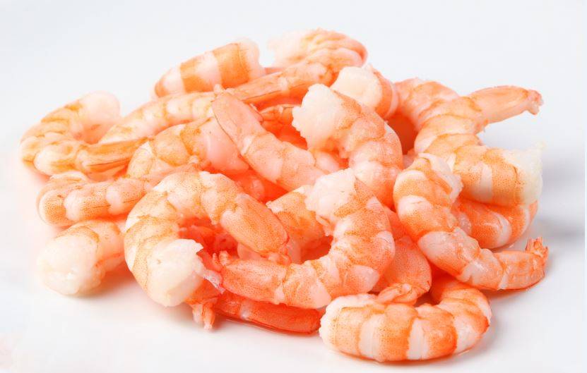 Frozen Shrimp - 91/120, Cooked, Tail-off, IQF - 5 lb bag (Case of 4)