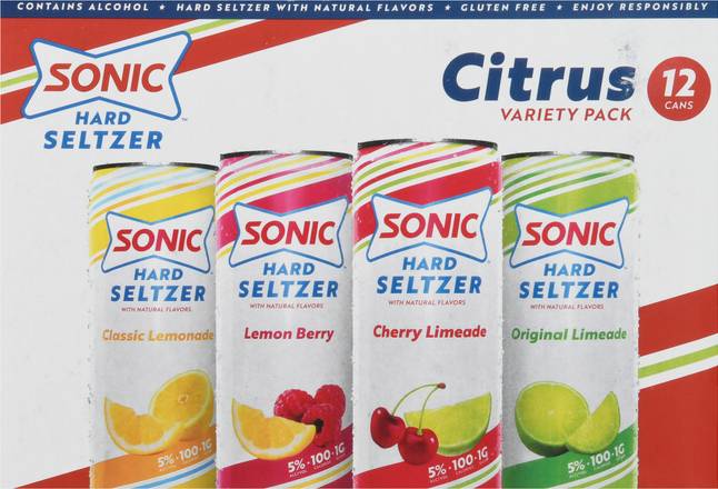 Sonic Hard Seltzer Citrus Variety pack (12 ct, 12 fl oz)