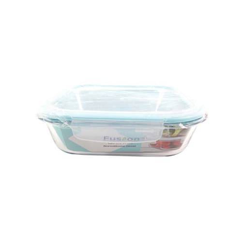 Fusion Gourmet 37 Oz Glass Square Food Container