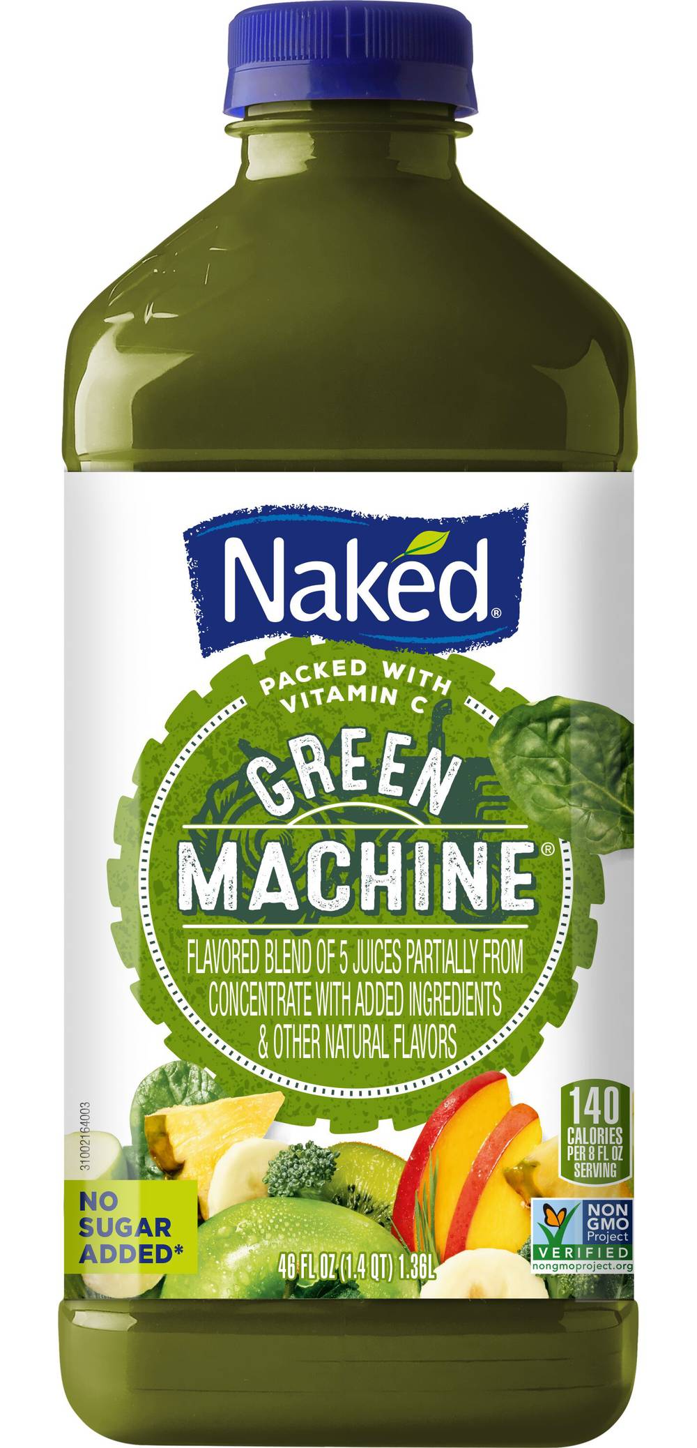 Naked 100% Juice Blend, Green Machine (46 fl oz)