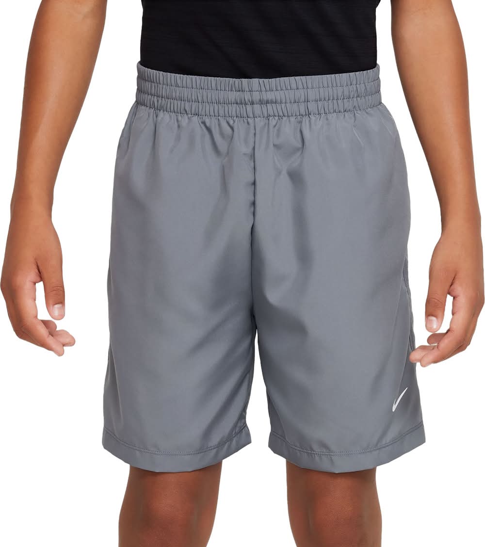 Nike Kids' Dri-FIT Multi Woven Shorts (Smoke Grey, S)