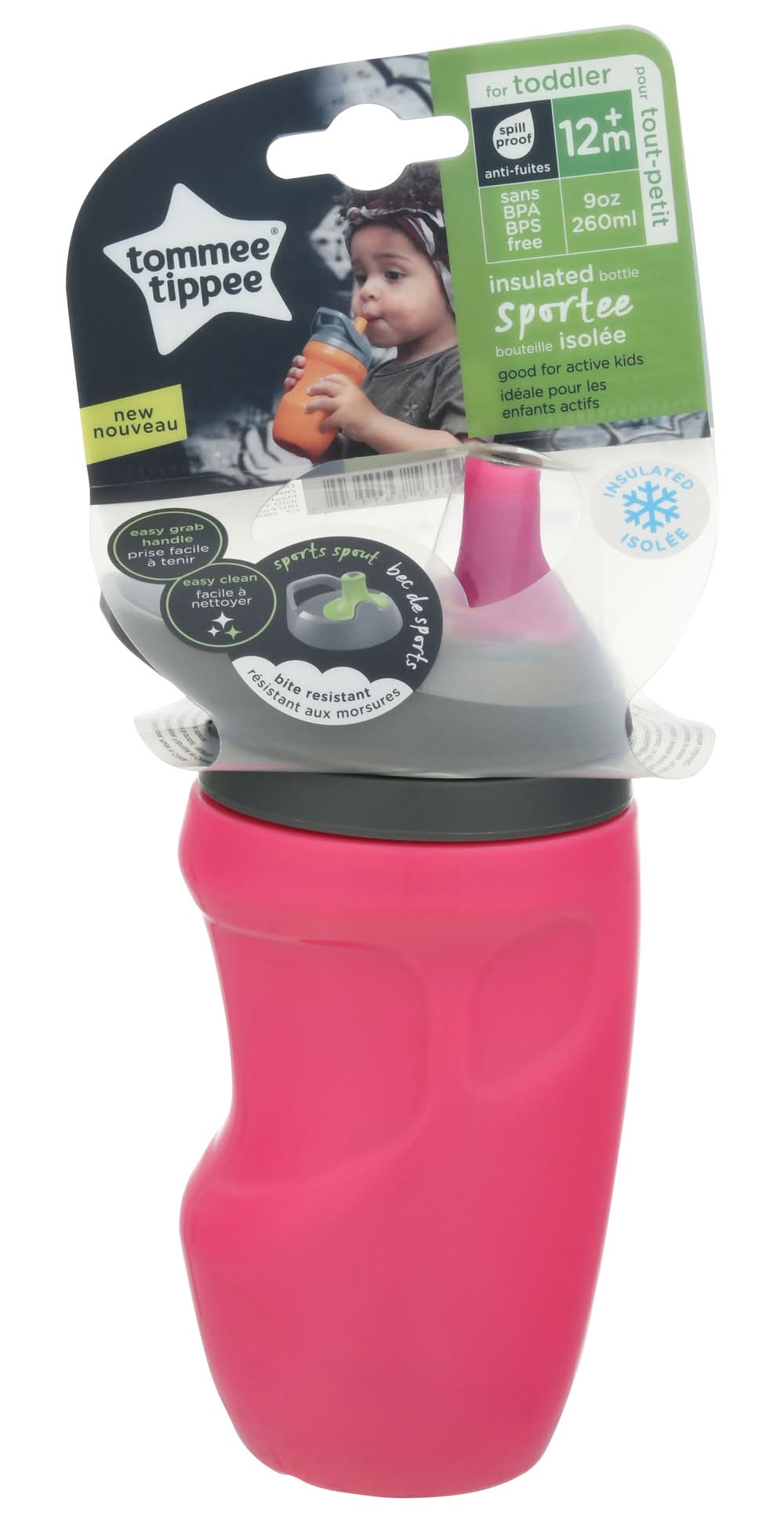 Tommee Tippee Toddler Sportee Insulated Bottle (4.48 oz)