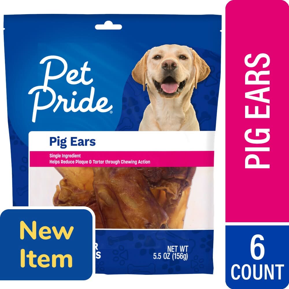 Pet Pride® Pig Ear Chews Adult Dog Treats