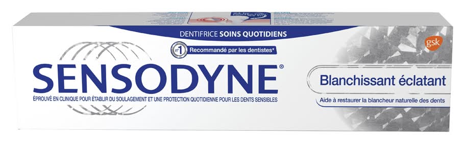 Sensodyne blanchissant éclatant dentifrice