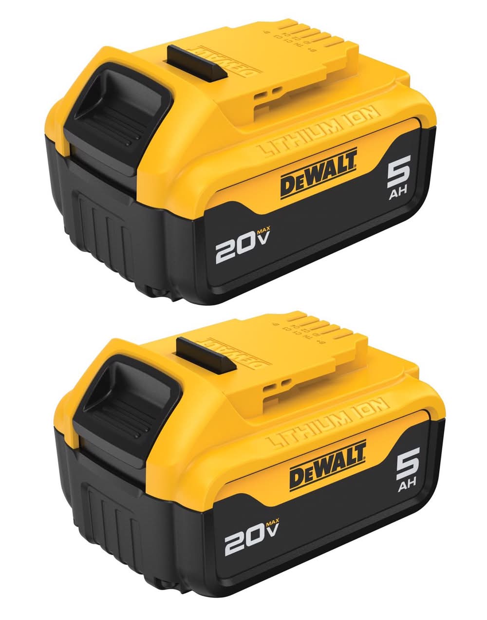 Dewalt 20V Max Dcb205-2 5 Ah Lithium-Ion Battery Combo Pack 2 Pc