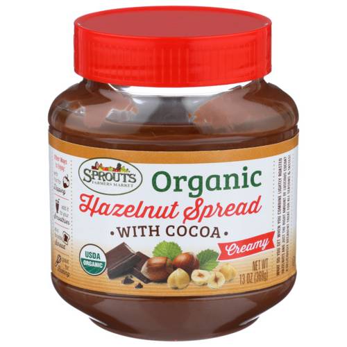 Sprouts Organic Creamy Hazelnut with Cocoa Spread