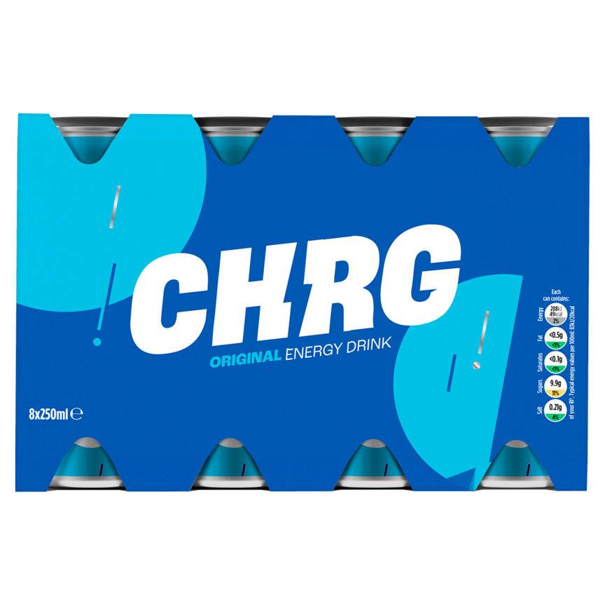 Asda Charge Energy Drink 8 x 250ml