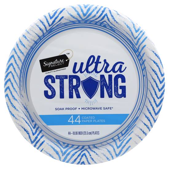 Signature Select Ultra Strong 10.06 Inche Scoated Plates (44 ct)