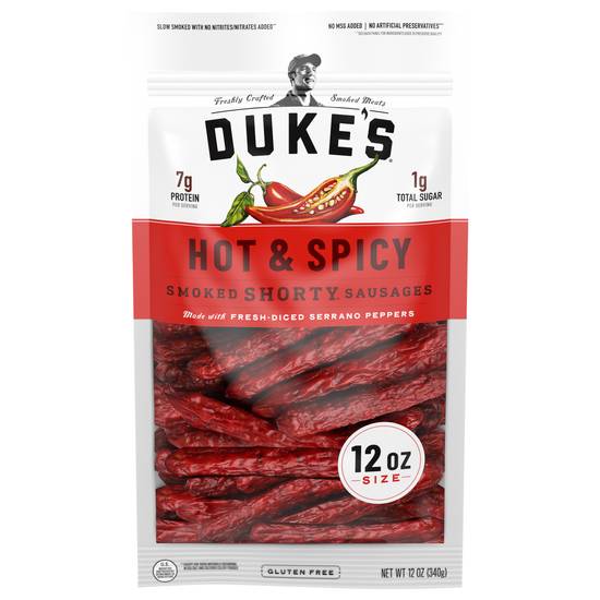 Duke's Hot & Spicy Smoked Shorty Sausages (12 oz)