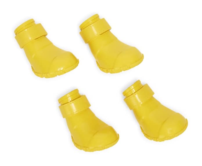 Youly Rubber Rainboots For Dogs, XL, Yellow