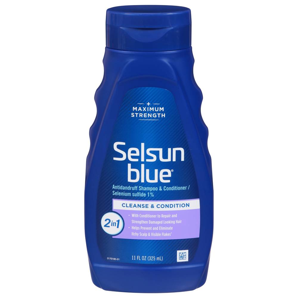 Selsun Blue Maximum Strength Cleanse & Condition Shampoo & Conditioner (11 fl oz)