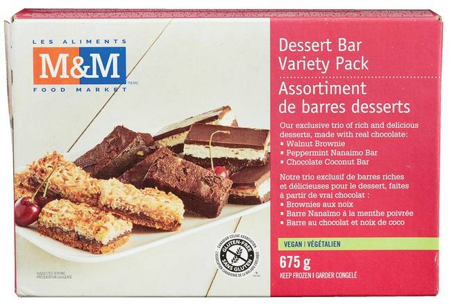 M&M Food Market Dessert Bar Variety pack (675 g)