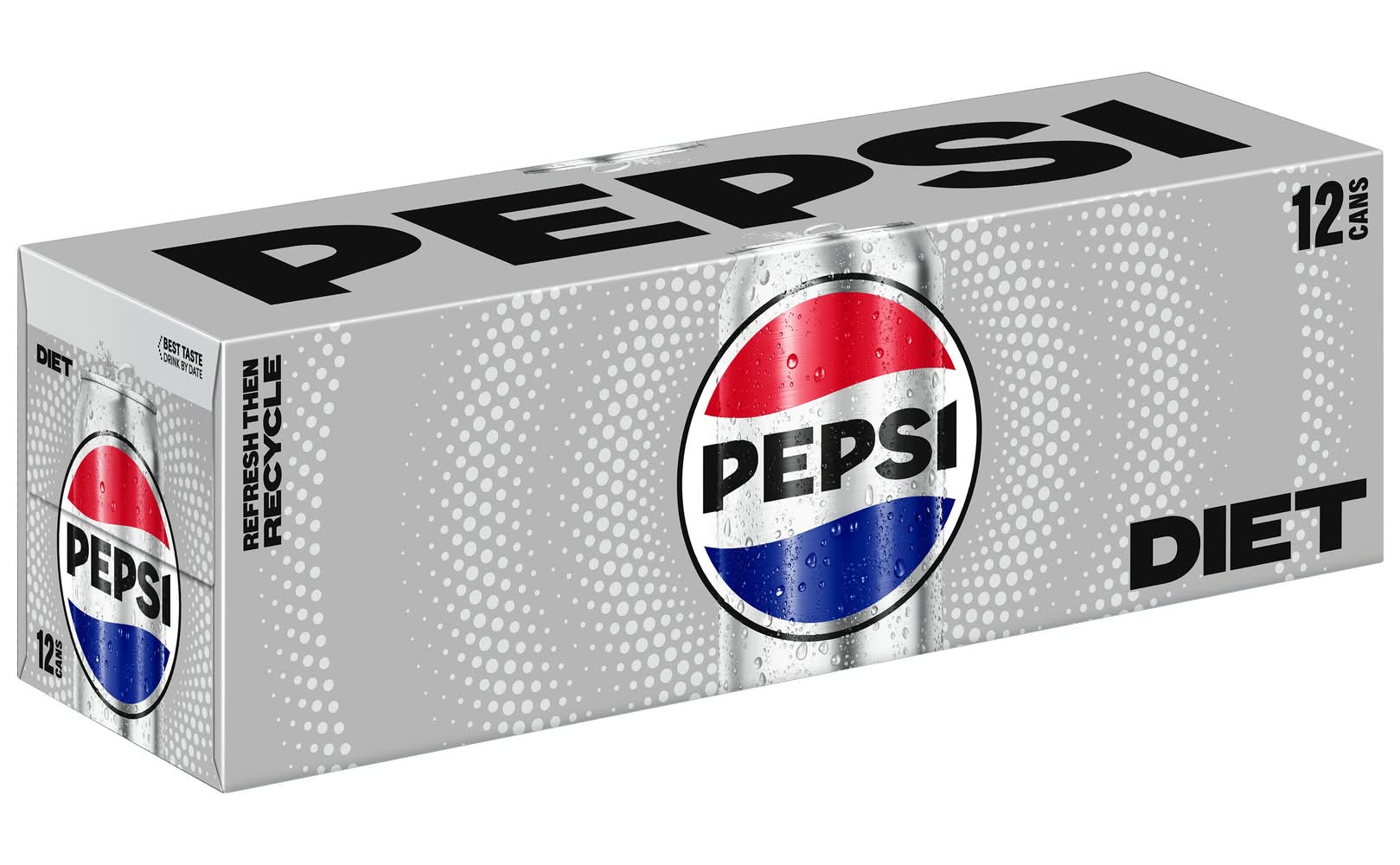 Pepsi Diet Cola Soda (12 x 12 fl oz)