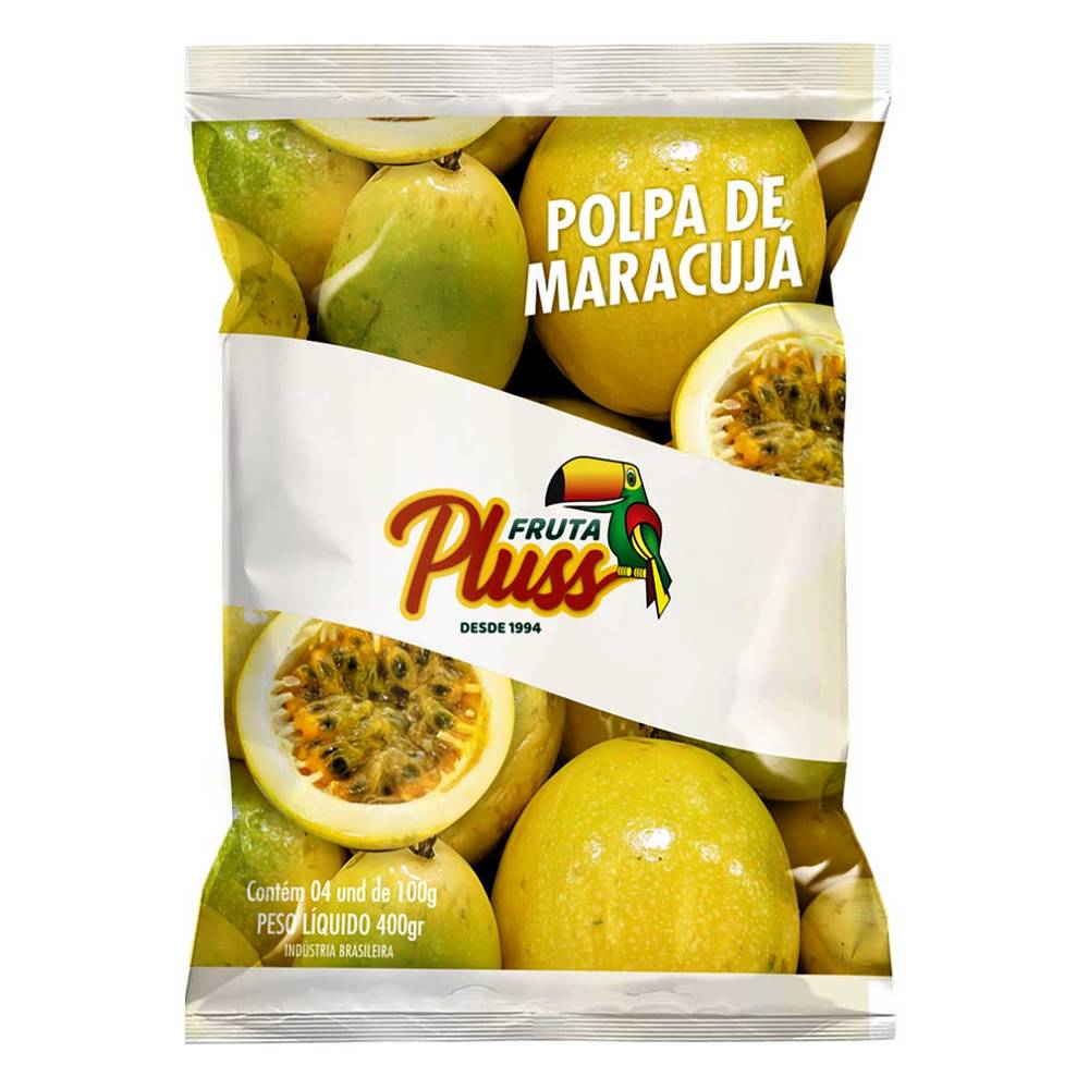 Fruta pluss polpa de maracujá (4x100g)