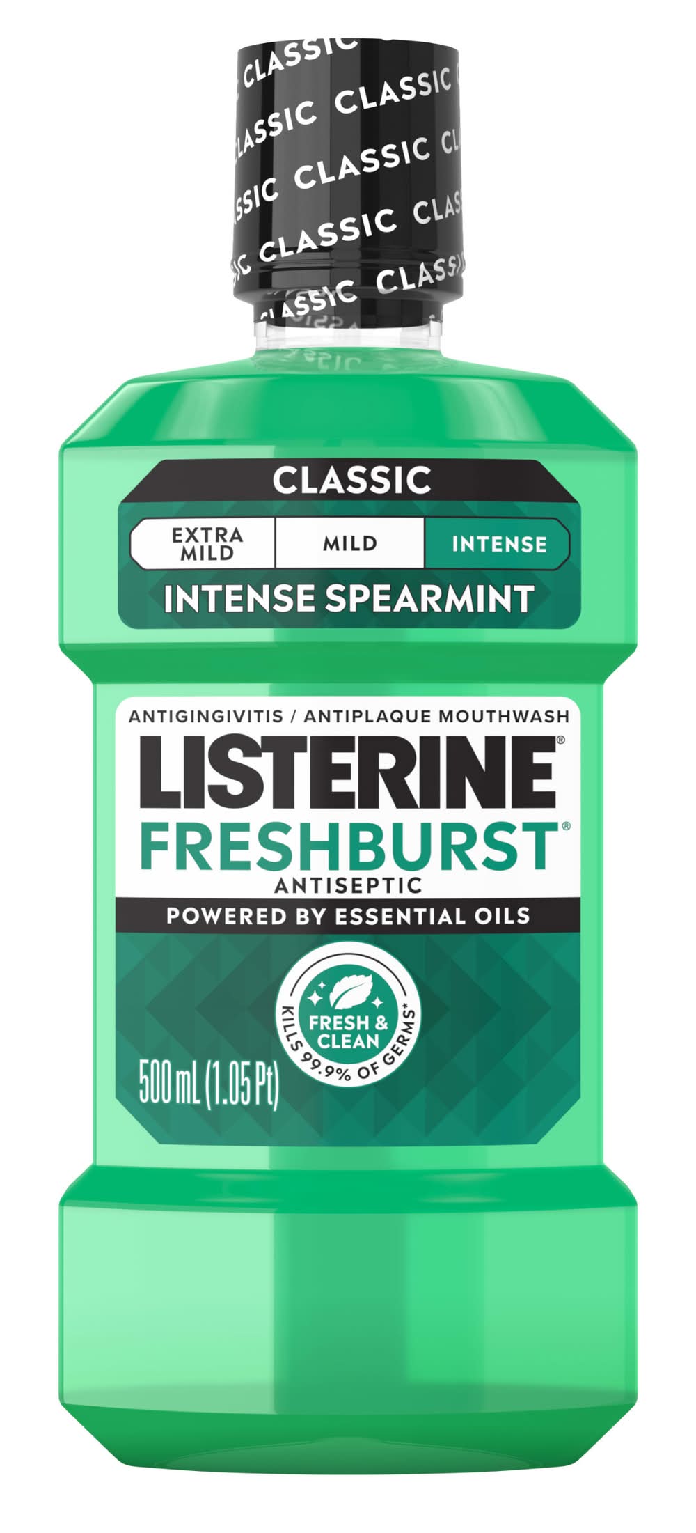 Listerine Antiseptic Mint Mouthwash, Freshburst (500 ml)