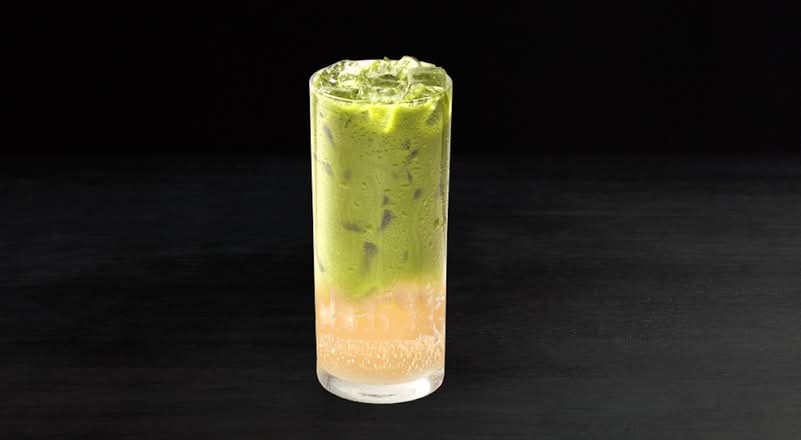 Sparkling Peach Matcha