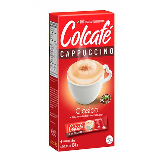 Cappuccino Clásico Colcafe 108 Gr
