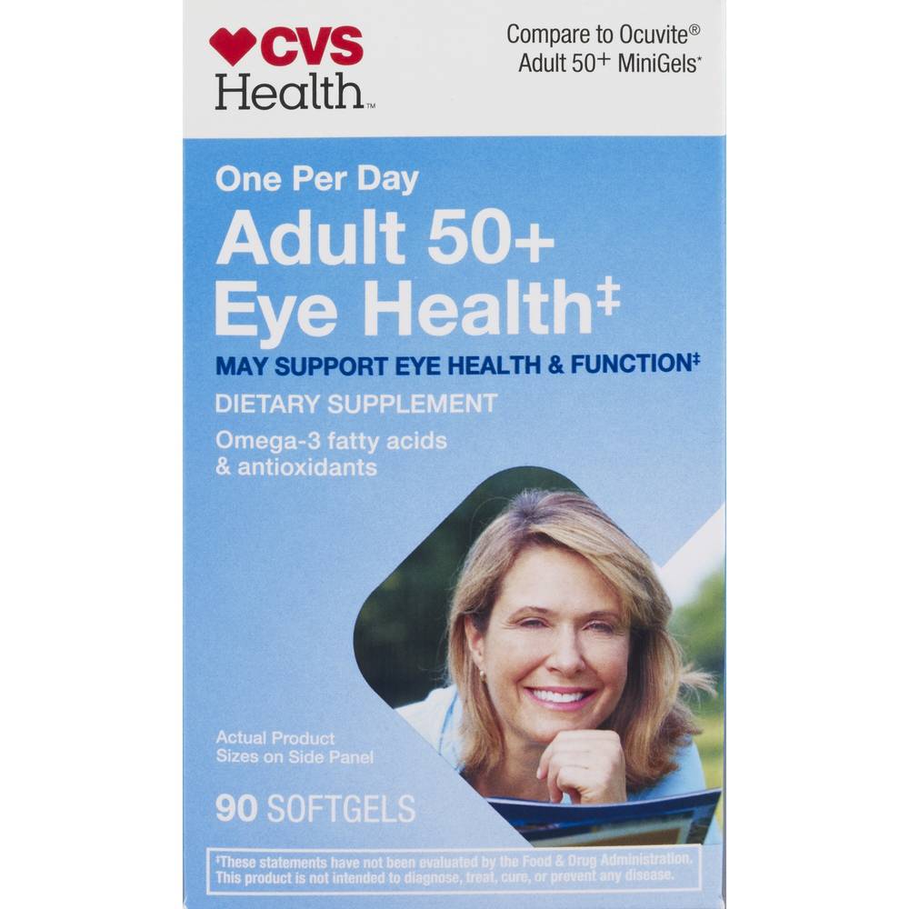 CVS Health One Per Day Adult 50+ Eye Health Softgels, 90ct